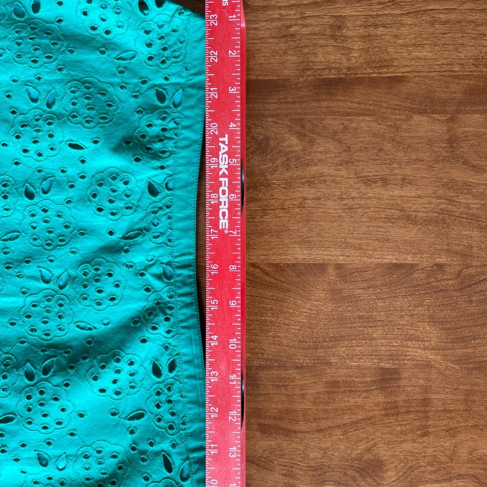 Boden Green Eyelet A-line skirt, NWT - Picture 4 of 8
